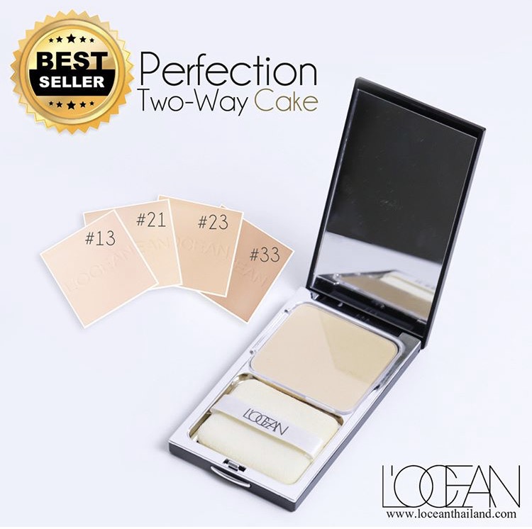 Компактная пудра 2 в 1 + запасной сменный блок в подарок L'ocean Perfection Two Way Cake (14 g)