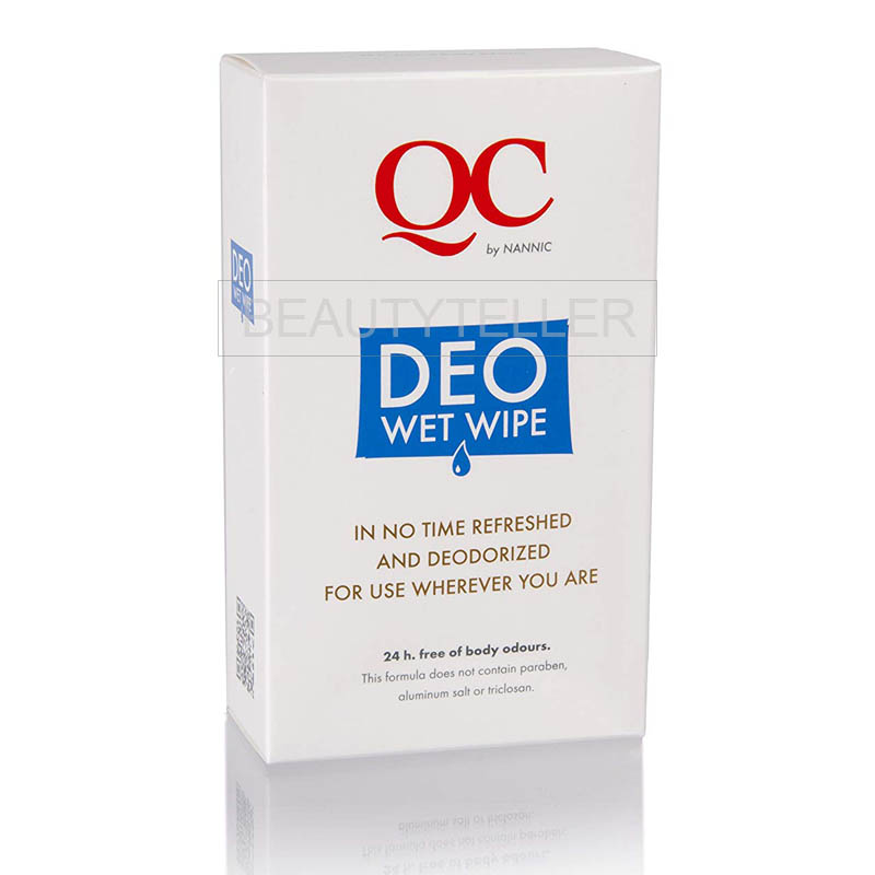 Дезодорирующие салфетки антиперспирант Nannic QC DEO Wet Wipes